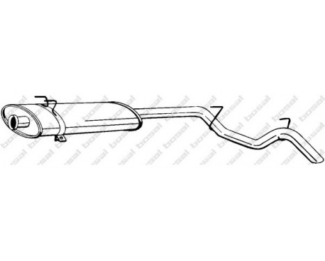 Exhaust backbox / end silencer 281-943 Bosal