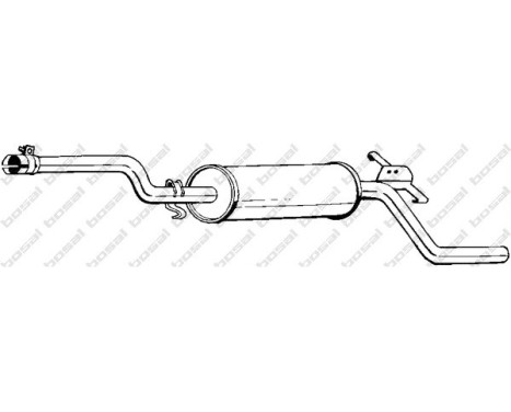 Exhaust backbox / end silencer 282-069 Bosal