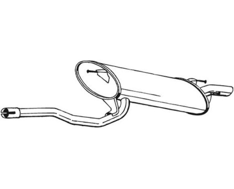 Exhaust backbox / end silencer 282-085 Bosal, Image 2