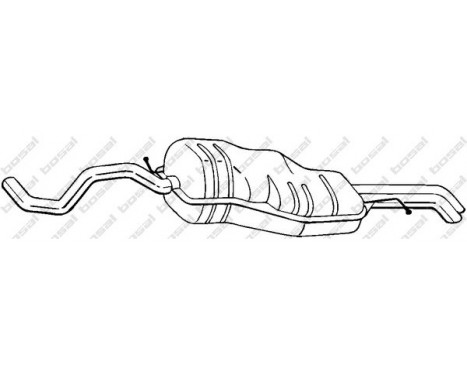 Exhaust backbox / end silencer 282-131 Bosal