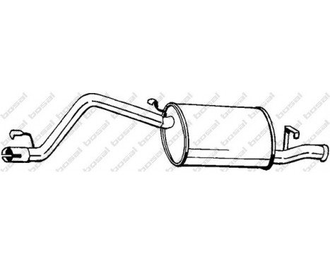 Exhaust backbox / end silencer 282-179 Bosal