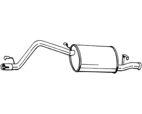 Exhaust backbox / end silencer 282-179 Bosal, Image 2