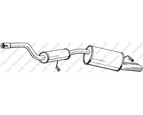 Exhaust backbox / end silencer 282-209 Bosal