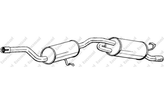 Exhaust backbox / end silencer 282-235 Bosal, Image 2