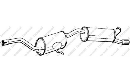 Exhaust backbox / end silencer 282-271 Bosal