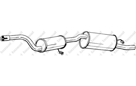 Exhaust backbox / end silencer 282-277 Bosal