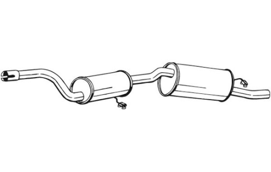 Exhaust backbox / end silencer 282-277 Bosal, Image 2