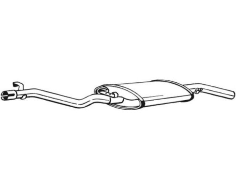 Exhaust backbox / end silencer 282-305 Bosal, Image 2