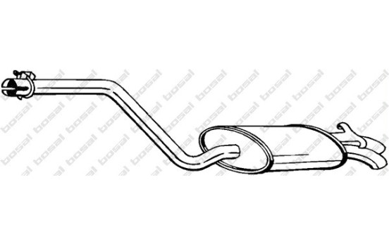 Exhaust backbox / end silencer 282-333 Bosal