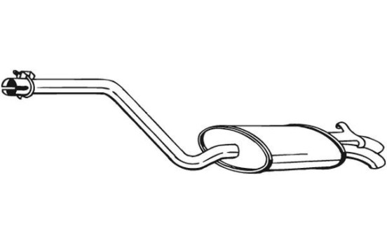 Exhaust backbox / end silencer 282-333 Bosal, Image 2