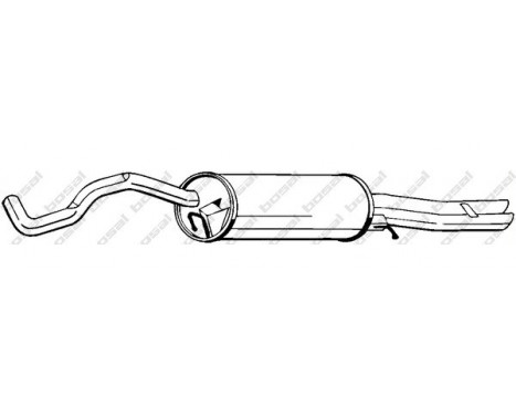 Exhaust backbox / end silencer 282-367 Bosal
