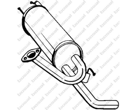 Exhaust backbox / end silencer 282-441 Bosal, Image 2
