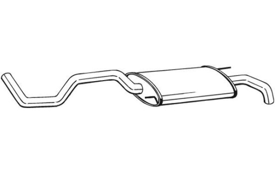 Exhaust backbox / end silencer 282-471 Bosal