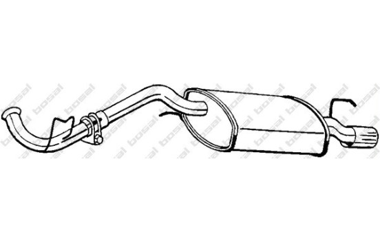 Exhaust backbox / end silencer 282-511 Bosal