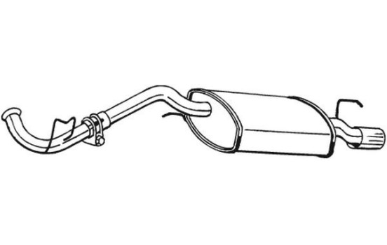 Exhaust backbox / end silencer 282-511 Bosal, Image 2
