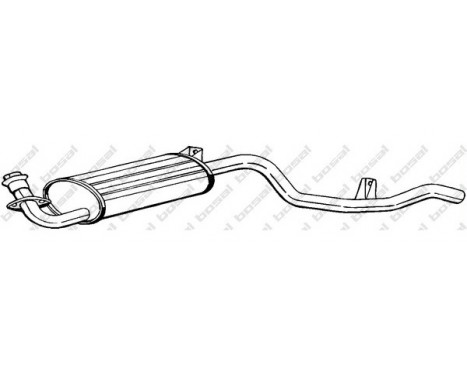 Exhaust backbox / end silencer 282-659 Bosal