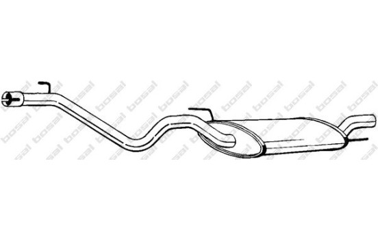 Exhaust backbox / end silencer 282-683 Bosal