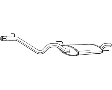 Exhaust backbox / end silencer 282-683 Bosal, Image 2