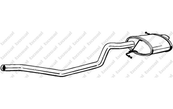 Exhaust backbox / end silencer 282-725 Bosal