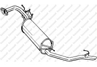 Exhaust backbox / end silencer 282-911 Bosal