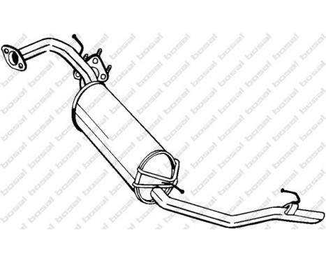 Exhaust backbox / end silencer 282-911 Bosal