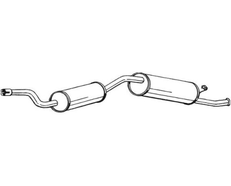 Exhaust backbox / end silencer 282-933 Bosal, Image 2