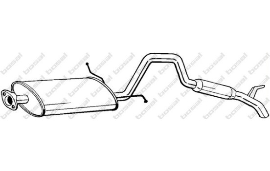 Exhaust backbox / end silencer 282-959 Bosal