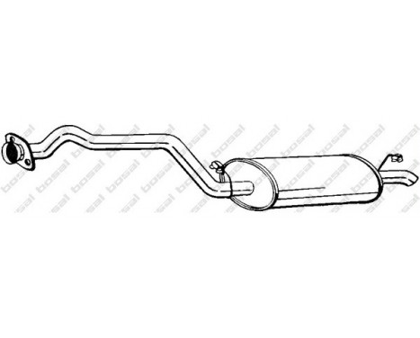 Exhaust backbox / end silencer 282-965 Bosal