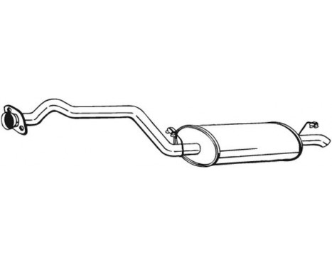 Exhaust backbox / end silencer 282-965 Bosal, Image 2