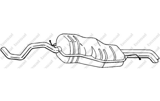 Exhaust backbox / end silencer 282-985 Bosal
