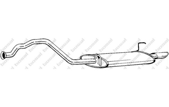 Exhaust backbox / end silencer 283-017 Bosal