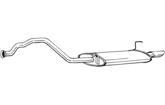 Exhaust backbox / end silencer 283-017 Bosal, Image 2