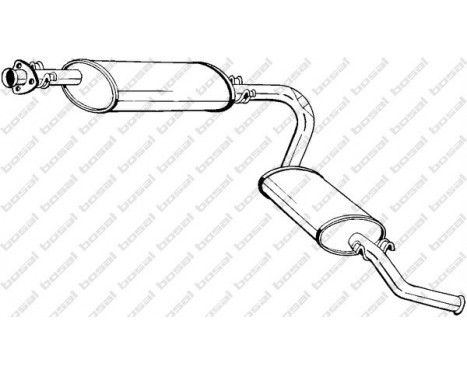 Exhaust backbox / end silencer 283-023 Bosal, Image 2