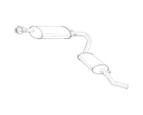Exhaust backbox / end silencer 283-023 Bosal
