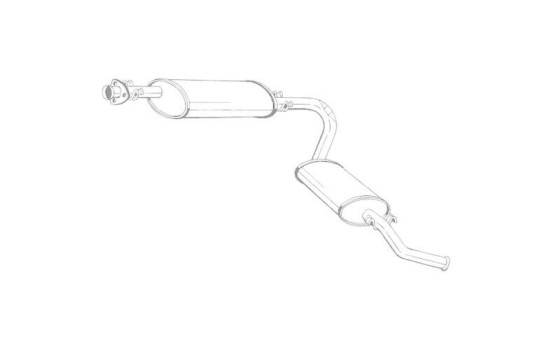 Exhaust backbox / end silencer 283-023 Bosal