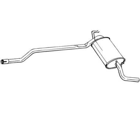 Exhaust backbox / end silencer 283-073 Bosal, Image 2