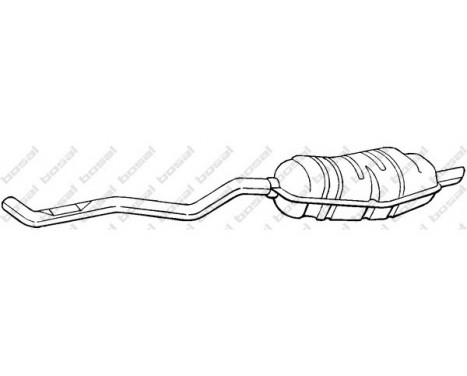 Exhaust backbox / end silencer 283-277 Bosal
