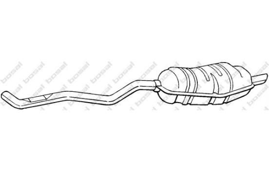 Exhaust backbox / end silencer 283-277 Bosal