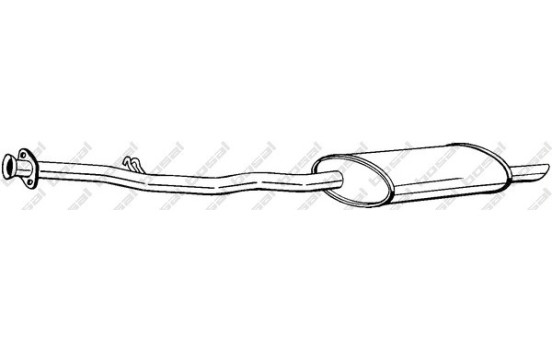 Exhaust backbox / end silencer 283-285 Bosal