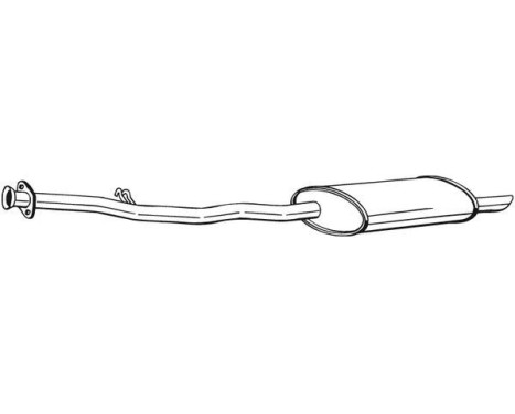 Exhaust backbox / end silencer 283-285 Bosal, Image 2