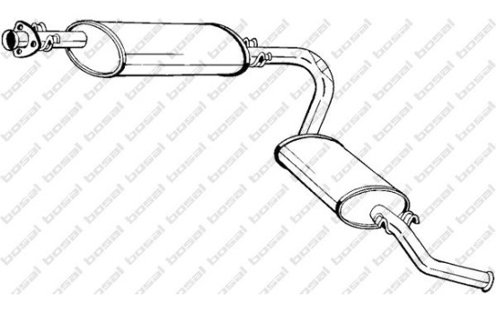 Exhaust backbox / end silencer 283-413 Bosal, Image 2