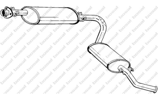 Exhaust backbox / end silencer 283-413 Bosal