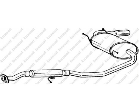 Exhaust backbox / end silencer 283-421 Bosal