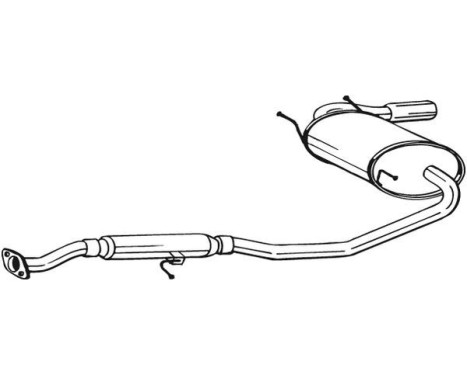 Exhaust backbox / end silencer 283-421 Bosal, Image 2