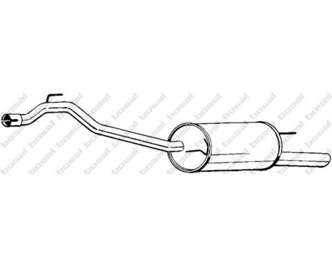 Exhaust backbox / end silencer 283-459 Bosal