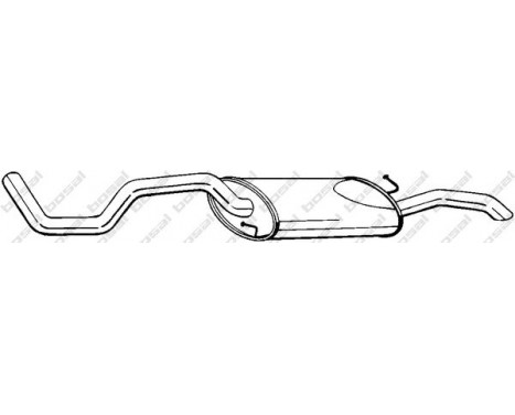 Exhaust backbox / end silencer 283-487 Bosal, Image 2