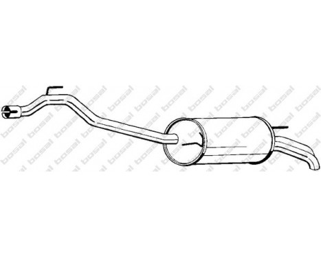 Exhaust backbox / end silencer 283-491 Bosal