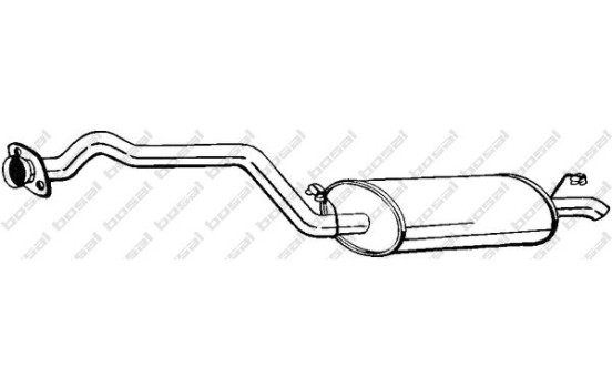Exhaust backbox / end silencer 283-585 Bosal