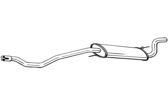 Exhaust backbox / end silencer 283-595 Bosal, Image 2