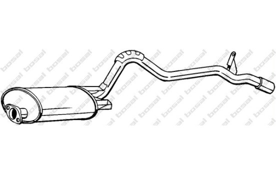 Exhaust backbox / end silencer 283-605 Bosal